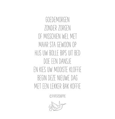 Goedemorgen